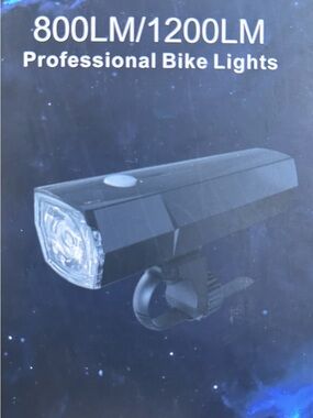 1200LM USB Rechargeable Bike Light Apple Find My Waterproof Headlight
